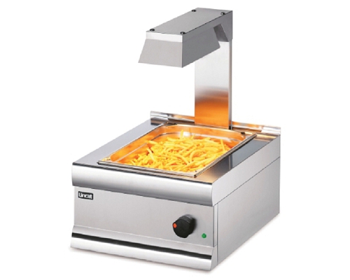 Lincat Silverlink 600 Electric Counter-top Chip Scuttle with Overhead Gantry - CS4/G